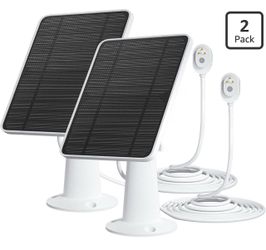 2 Pack Magnetic Solar Panel Charger for Arlo Ultra/Ultra2/Pro 3/Pro 4 Camera only. Brand New