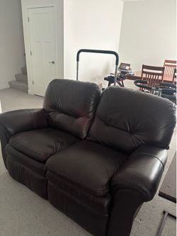 Leather recliner