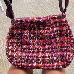 Vera Bradley Hadley Crossbody Shoulder Bag Houndstooth Tweed Retired