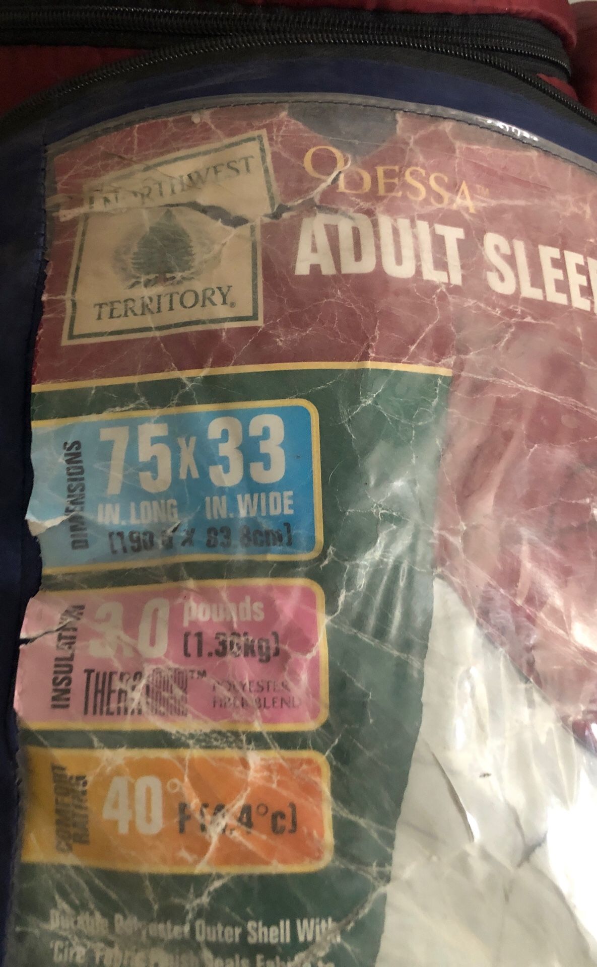 Adult sleeping bag