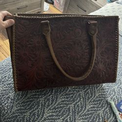 Real Leather Concealed Carry Purse
