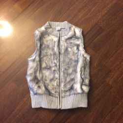 Gray Fur Vest From Gymboree Size L (10-12)