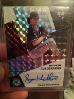 Ryan Weathers Padres Mozaic auto panini