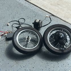 Razor Pocket Mod Motor, Controller, Throttle, And Wheels
