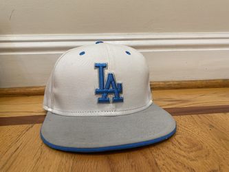 Dodgers blue hat.