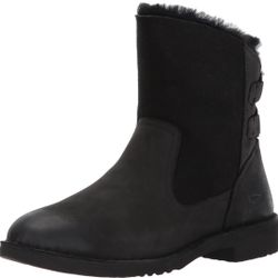 UGG Naiya winter back lace-up Black Boots. Size 7.5