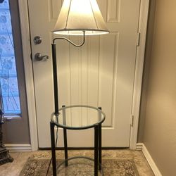 Side Table With Lamp