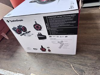 Rockford Fosgate Marine Speakers M2 10-Inch Color Optix 2-Way Horn Loaded Tower in Black (Pair)