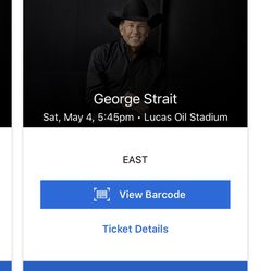 2 George Strait Tickets