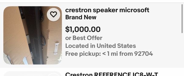 Crestron speaker uc sb1 cam