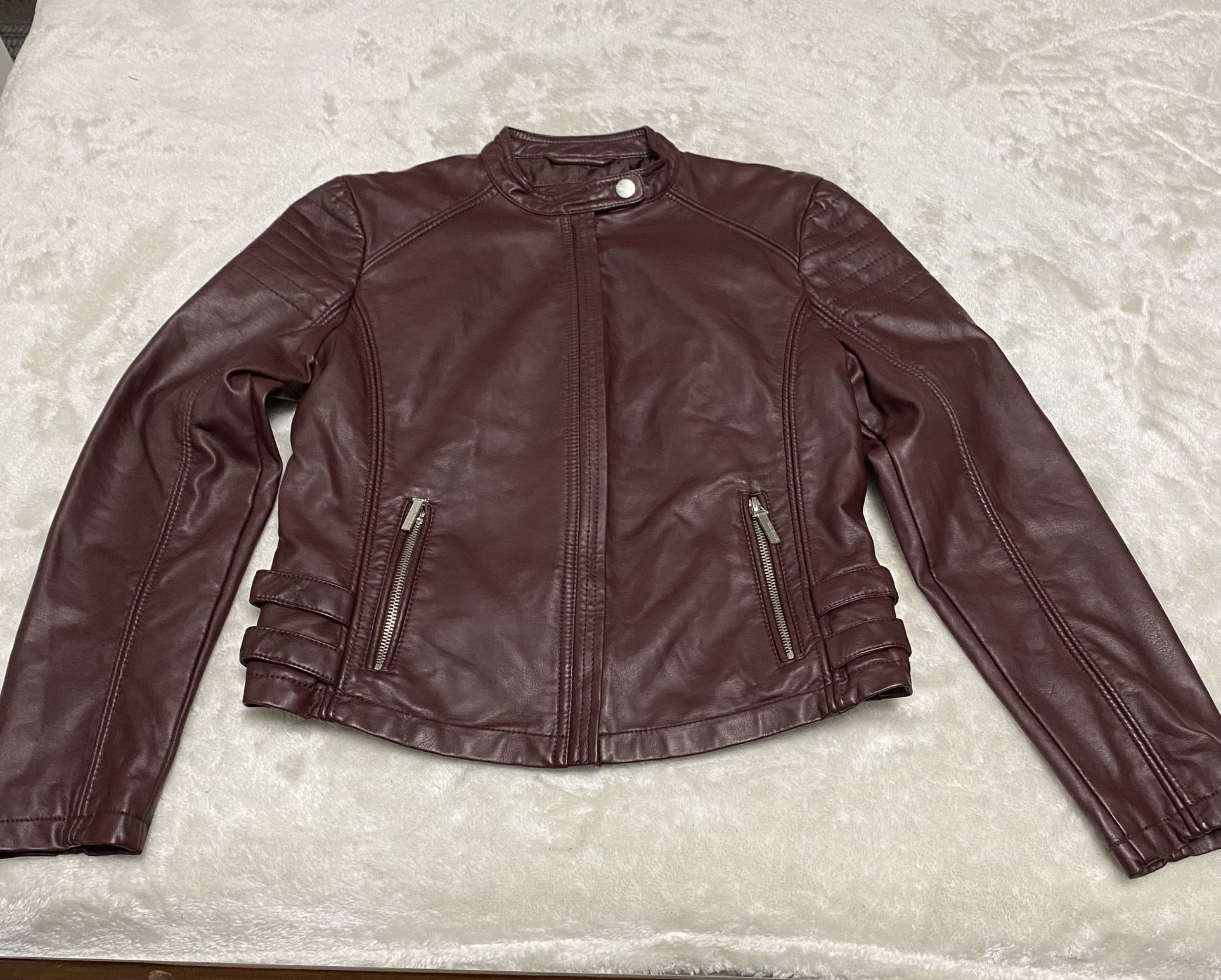 Casual leather jacket for women size 14/16