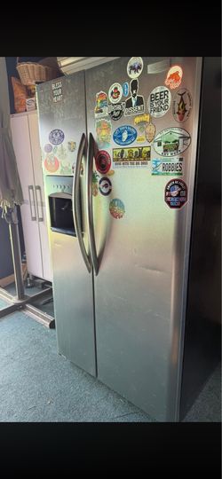 Silver fridge