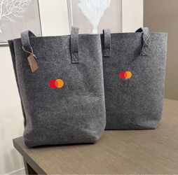 2 NEW Grey Felt Toto by Once Upon A Time I Was A Water Bottle