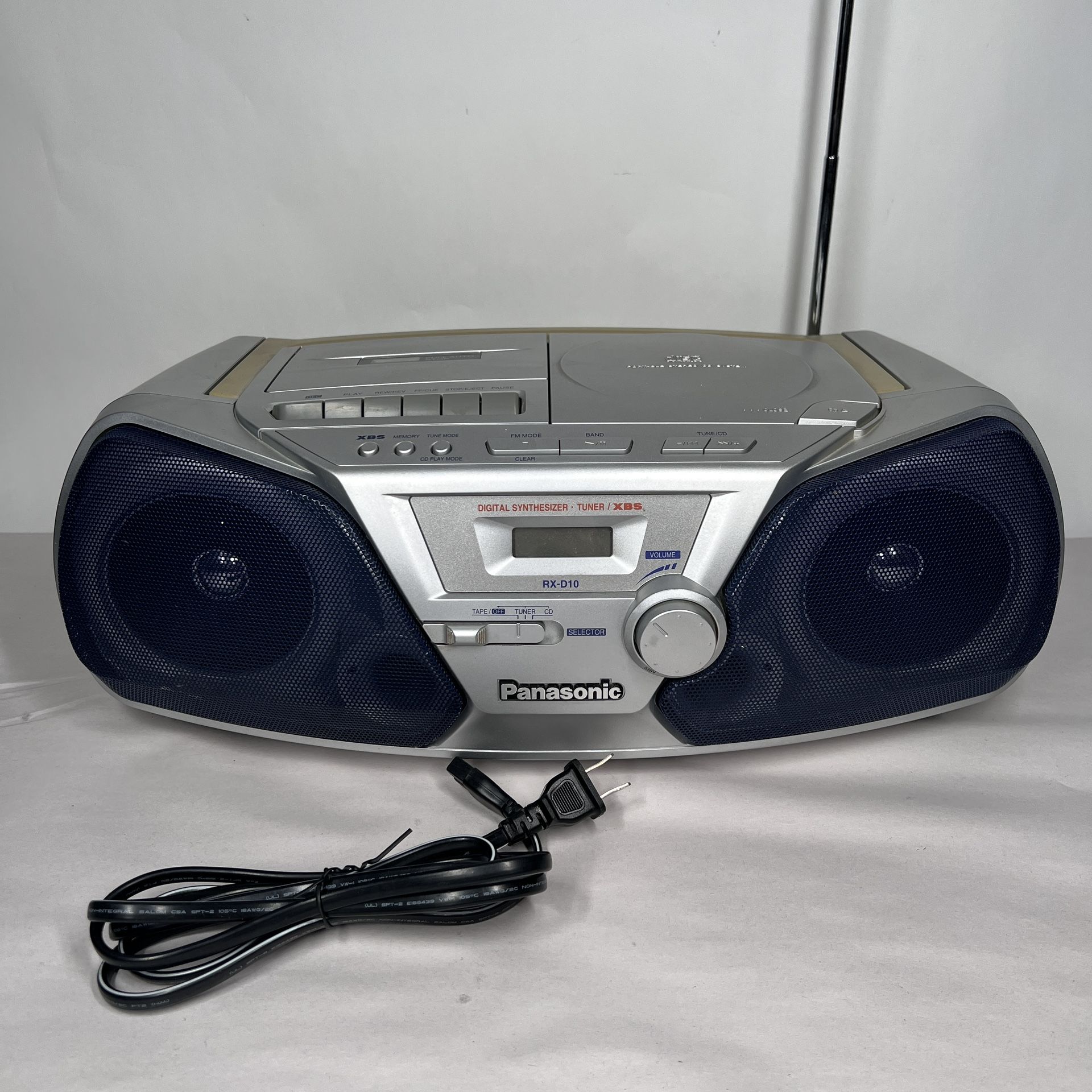 Panasonic FM Radio Boombox CD Player Cassette Tape