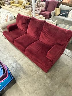 Sofa Couch Vibrant Red Modern Style‼️FREE DELIVERY INCLUDED IN PRICE‼️$115‼️