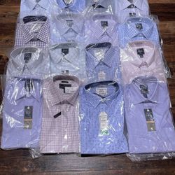Jos.A..Bank Button Down Dress Shirts. Multiple Colors And Patterns, New With Tags Sizes Large/Medium