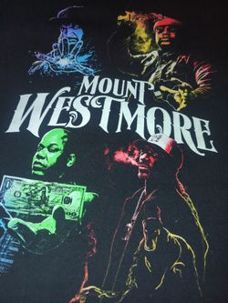 Mount Westmore T -SHIRT Cali Hip Hop Rap E-40 Snoop Dog Too Short Ice Cube 3XL 