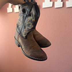 Kids Leather Foot Boots Size 1