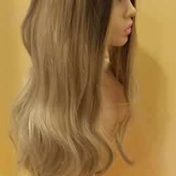 Long Blonde Wavy Wig