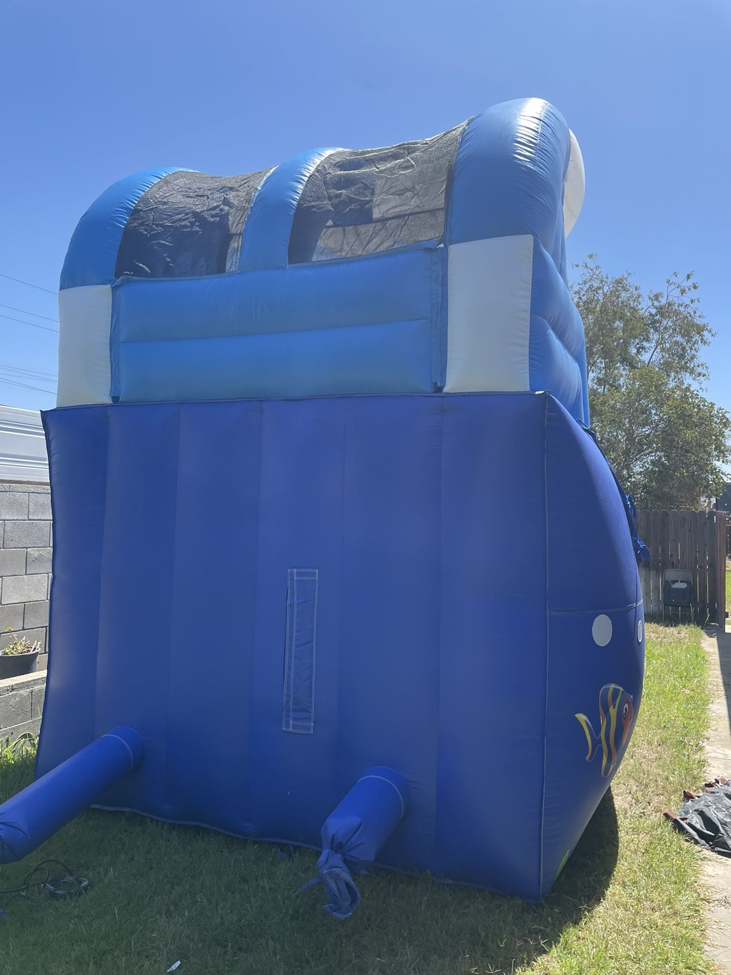 Blue Watwr Slide 💦🚨🔥
