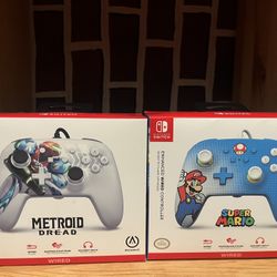 Nintendo Switch Enhanced Wired Controller Metroid Dread 