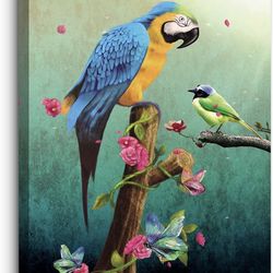 Farmhouse Parrot Pictures Canvas