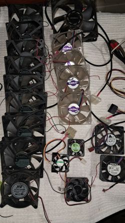 Vintage wire harnesses. Power supply,fans etc