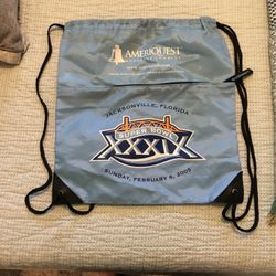 Super Bowl XXXIX 2005 Patriots / Eagles Bag / Backpack Jacksonville NFL