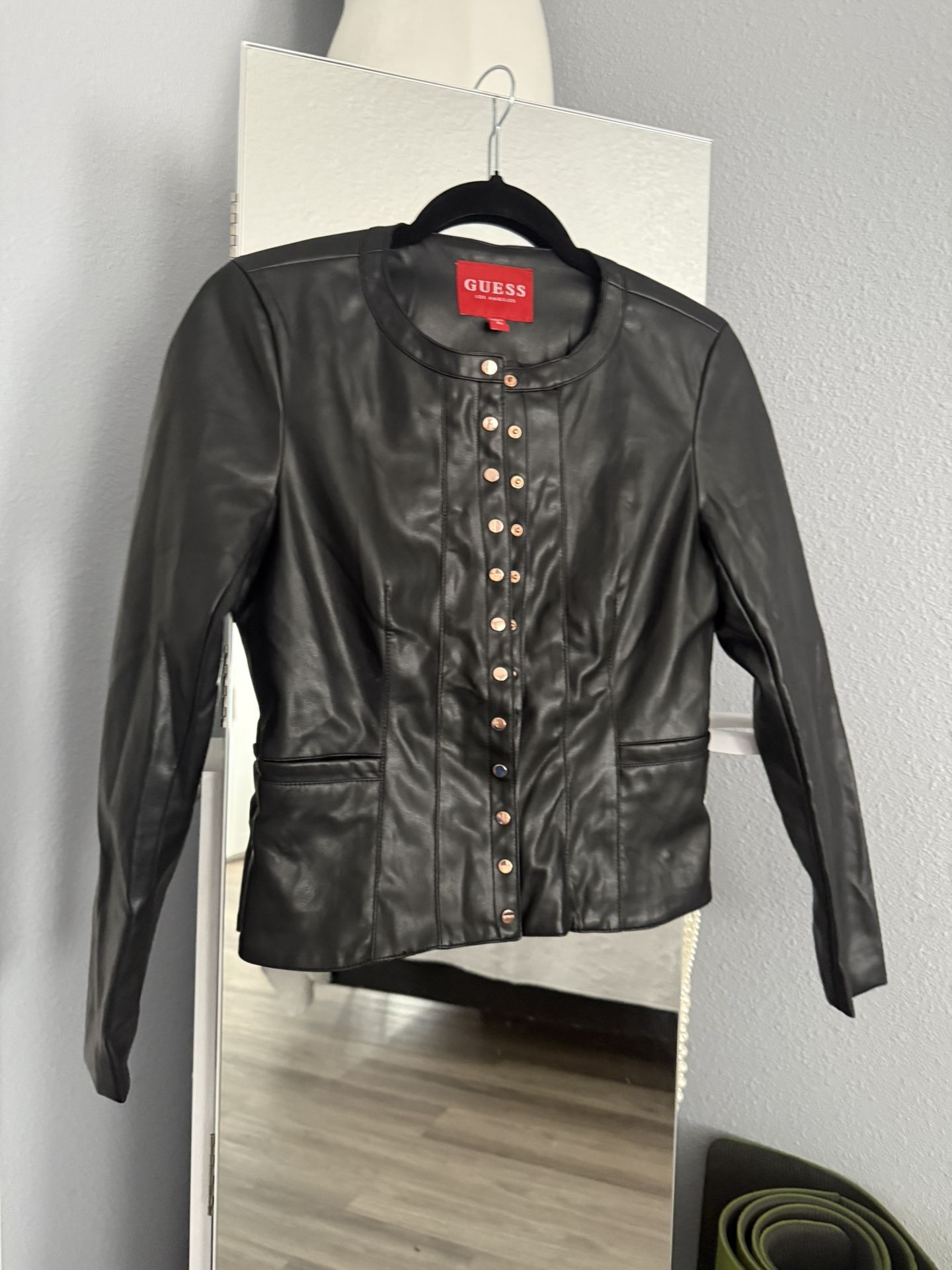 Guess Leather Jacket S 