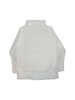 Vintage Dana Buchman White Fleece Turtleneck Pullover Sweater Large