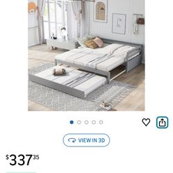 Twin To King Bed With 2 Pop Up Trundle Beds