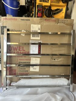 Tahoe 6 Towel Warmer, Polished, Hardwired, 6 Bars