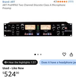 ART PRO MPAll Microphone preamp