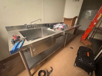 large food prep sink