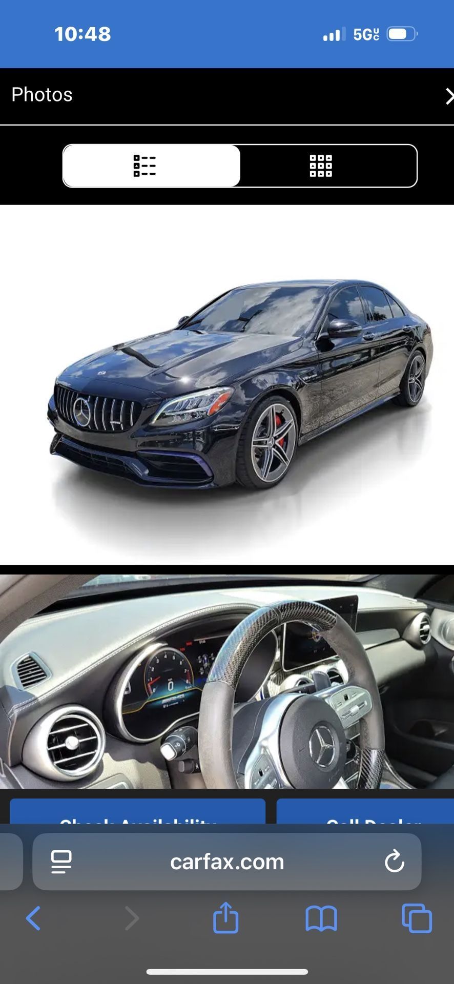 2019 Mercedez Benz C63S