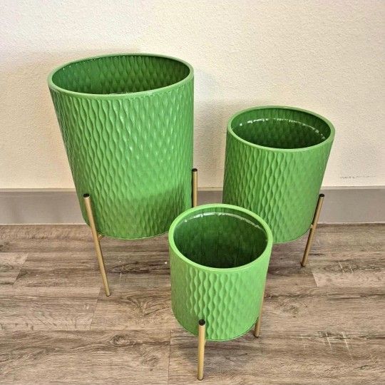Set of 3 - Indoor Flower Pots