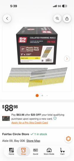 Framing gun nail 21 degrees 4,000 nail