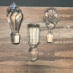 Antique Crystal Bottle Stoppers