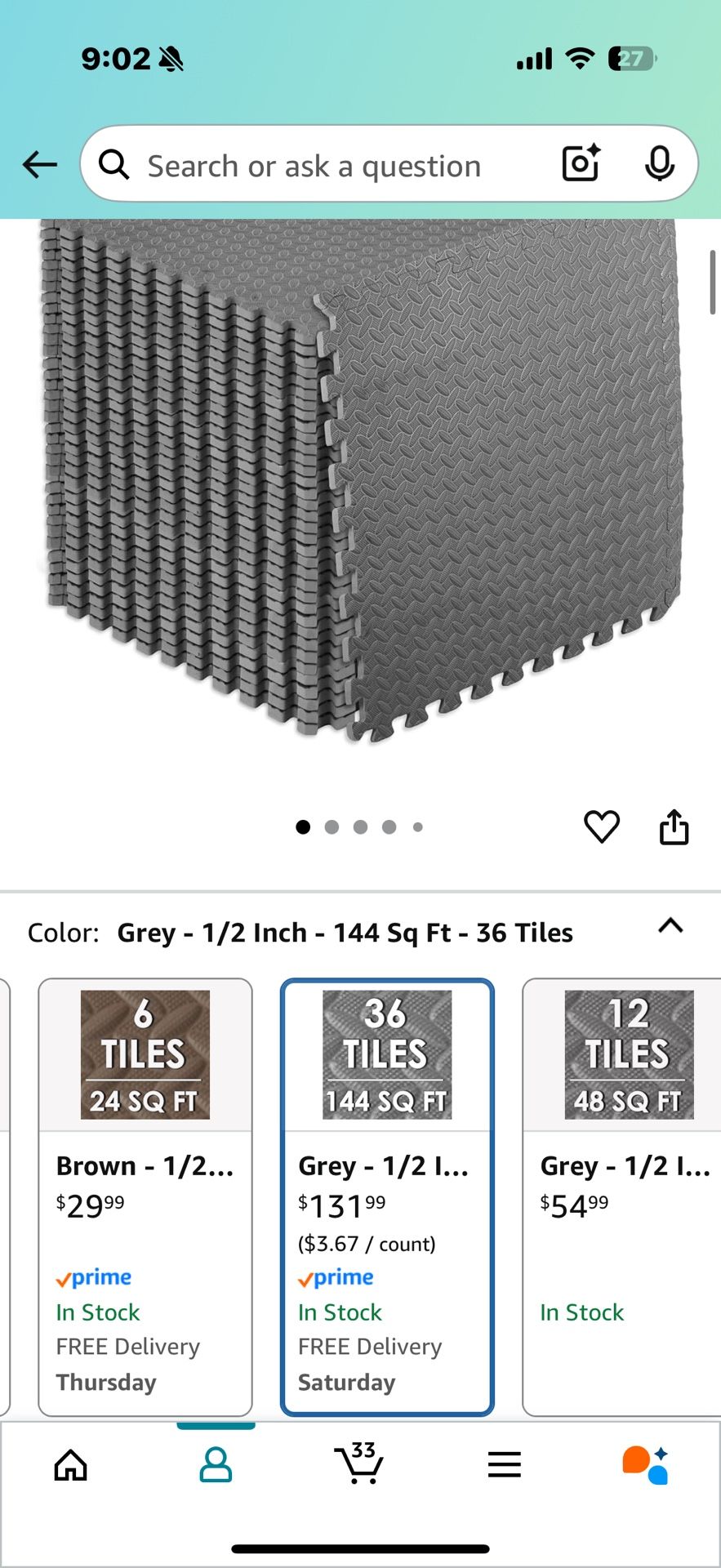 ProSourceFit Interlocking Foam Tiles