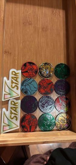 Pokemon TCG VSTAR Markers and Holographic Coins