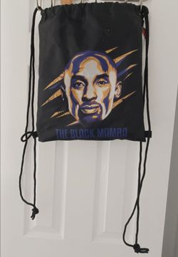 The Black Mamba Kobe Bryant Drawstring Bag