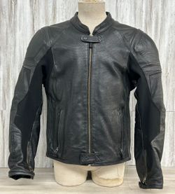 Scorpion Motorcycle EXO Leather Riding Jacket Black L (PO1020444)