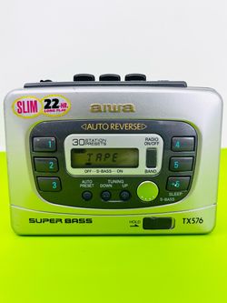 AIWA HS-TX476 AM/FM Radio Cassette Player Walkman New Belts Tested Working Great