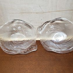 Studio Nova Crystal Japan Swirl Syle Art Glass Bowls Set Of 2