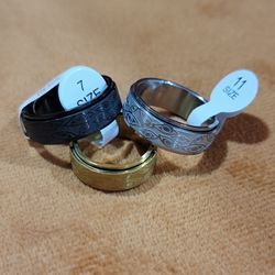 Eye Fidget Ring Spinner  Sizes 6 To 12