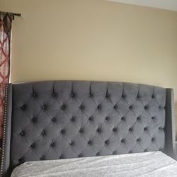 King Size Bed Frame  With Footboard And Side Rails 