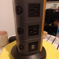Tower Surge Protector 12 Outlet Including 2 USB