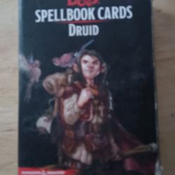 D & D Spellbook Cards Druid 