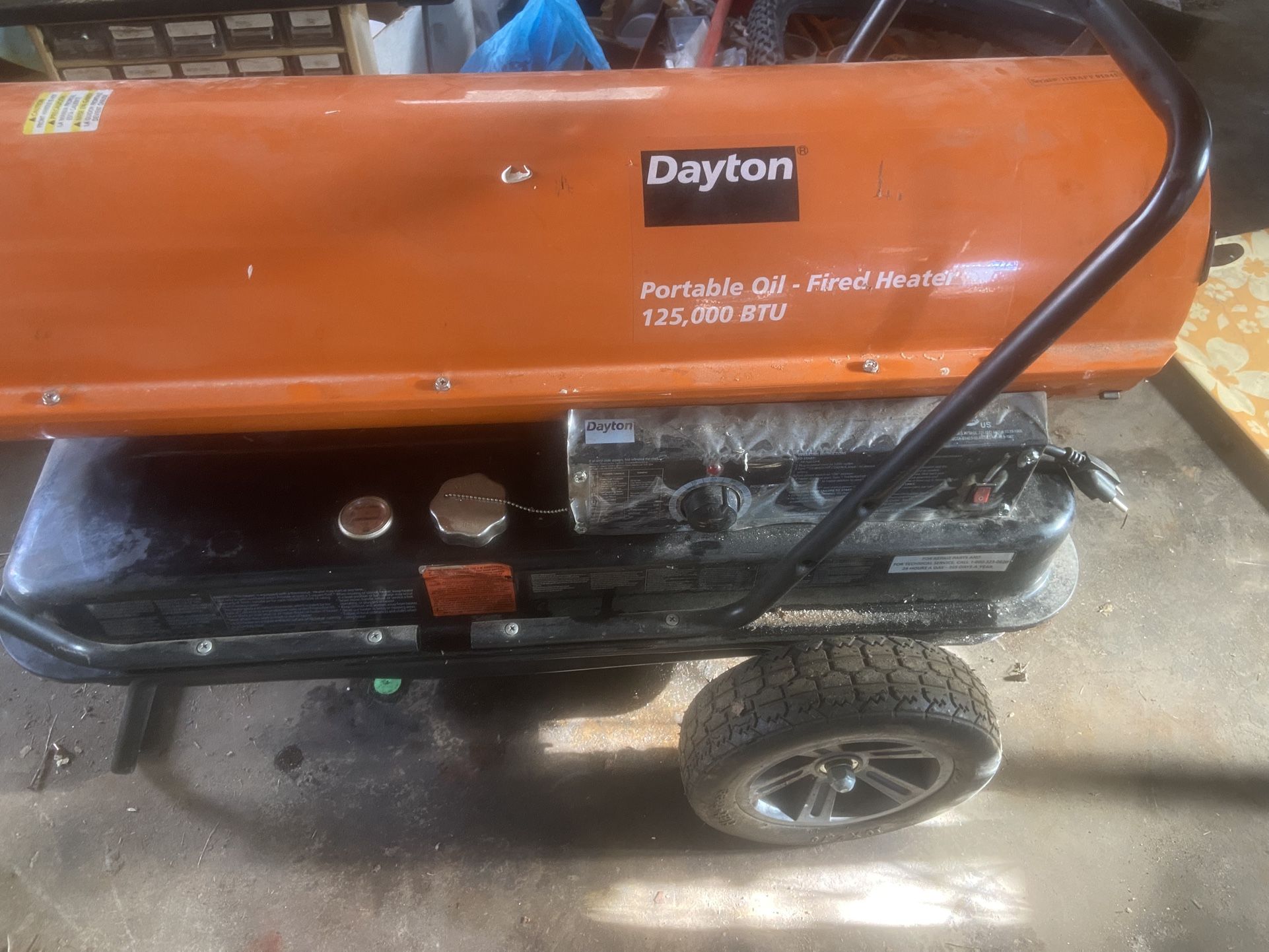 Two Large Torpedo Heaters. $120. $80