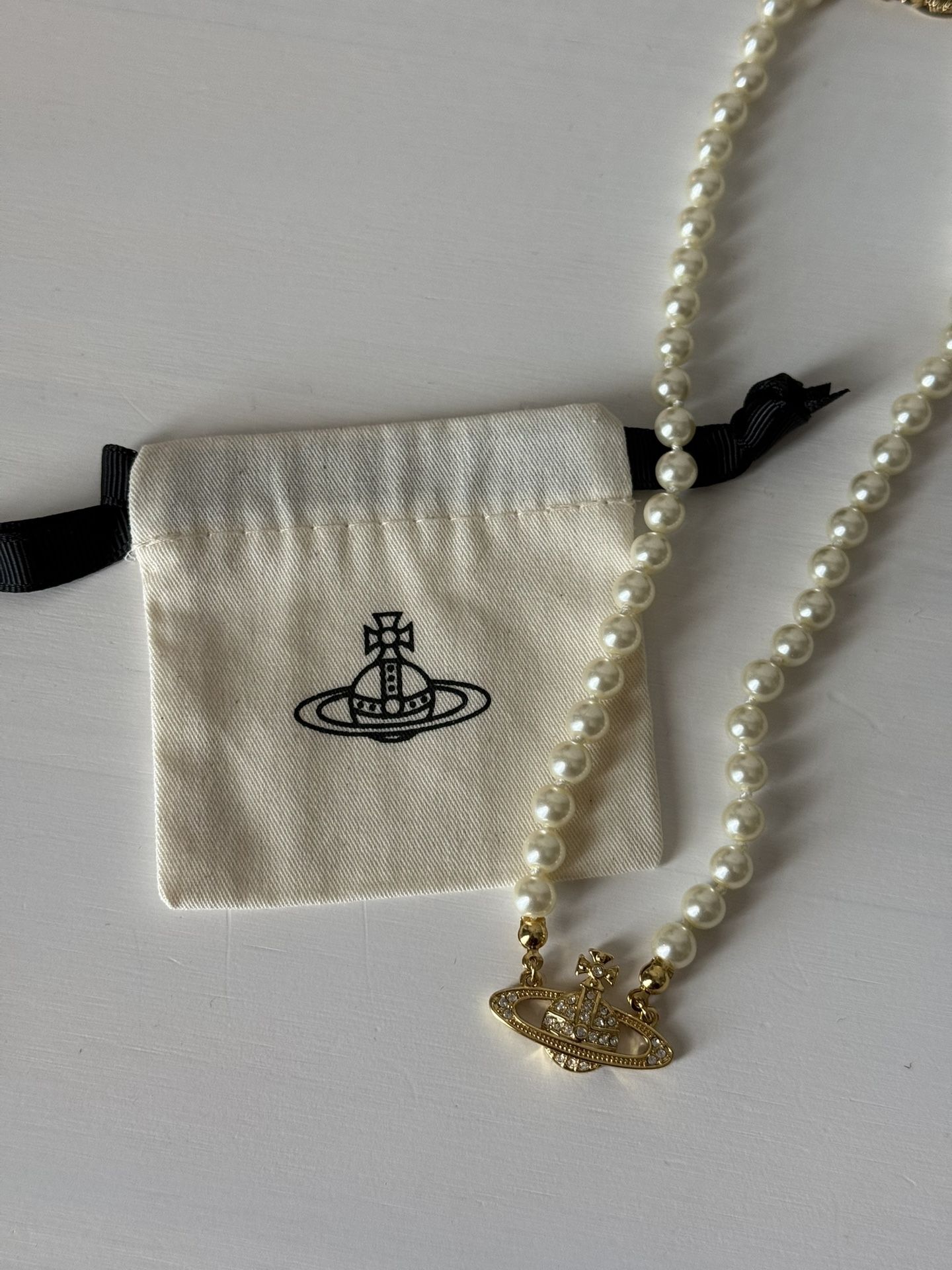 Vivienne Westwood Pearl Choker Necklace